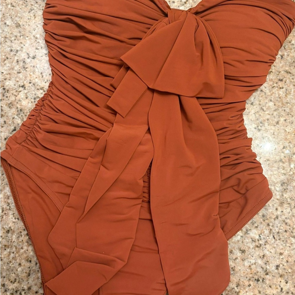 Zimmermann Rust One Piece Swimsuit